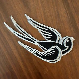 Sparrow Swallow Embroidered Patch